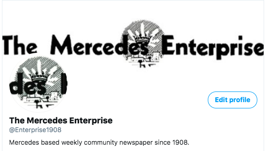 Follow the Mercedes Enterprise on Twitter