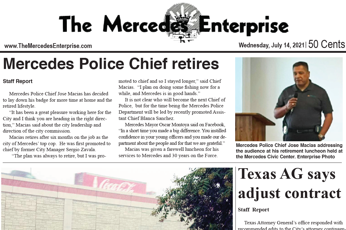 The Mercedes Enterprise 7/14/21 e-edition