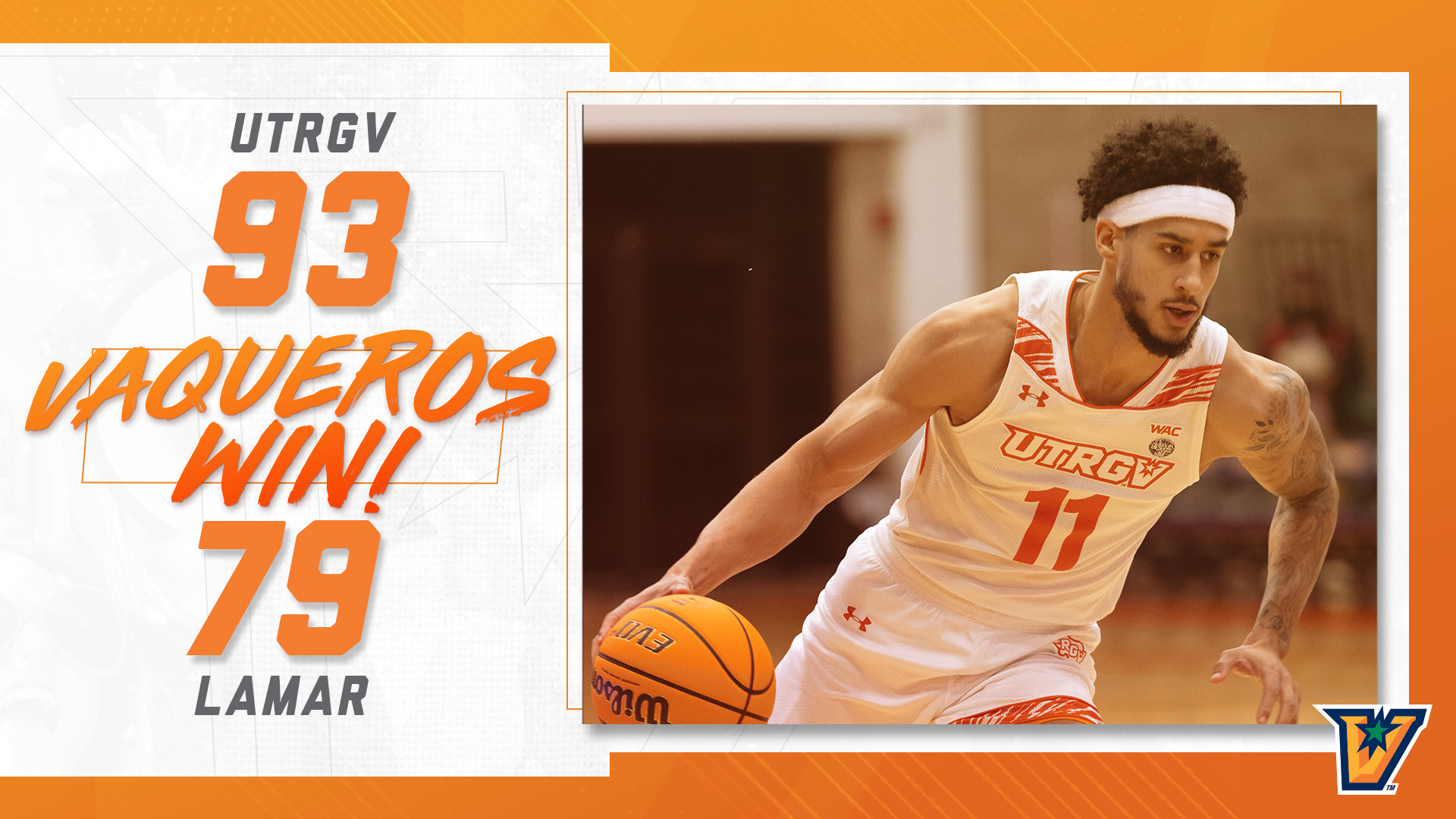 UTRGV MEN’S BASKETBALL BEATS LAMAR ON LEW HILL TRIBUTE NIGHT