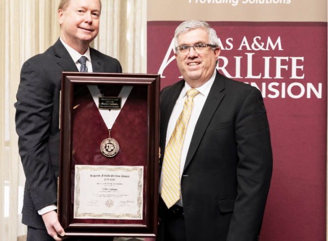 Dr. Ruben Saldana honored by Texas A&M University