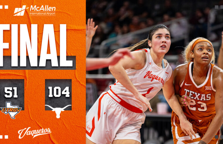 WOMEN’S BASKETBALL FALLS TO #5 TEXAS IN FRONT OF 6,591 FANS AT BERT OGDEN ARENA